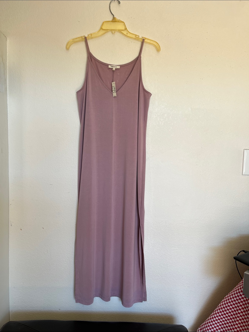 Madewell Mauve Slip Maxi Dress Wrinkle Free Sz M